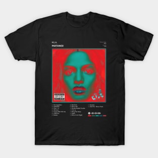 M.I.A. - Matangi Tracklist Album T-Shirt